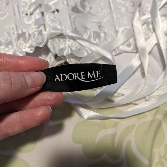 Adore Me White Ruffle Bustier - Picture 9 of 9